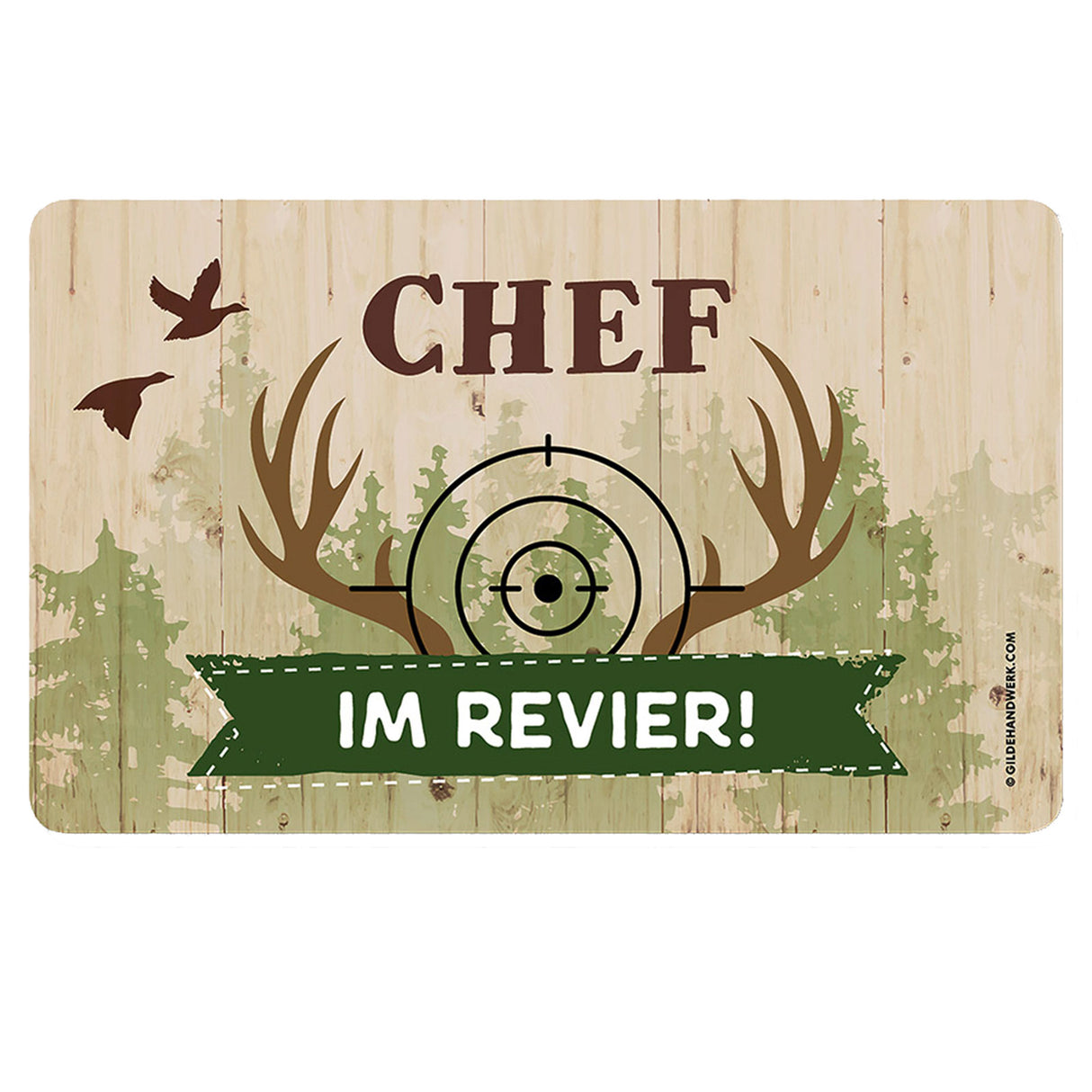 Frühstücksbrettchen "Chef im Revier"