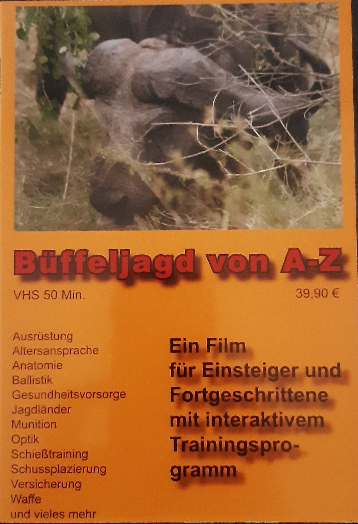 Büffeljagd von A-Z, DVD