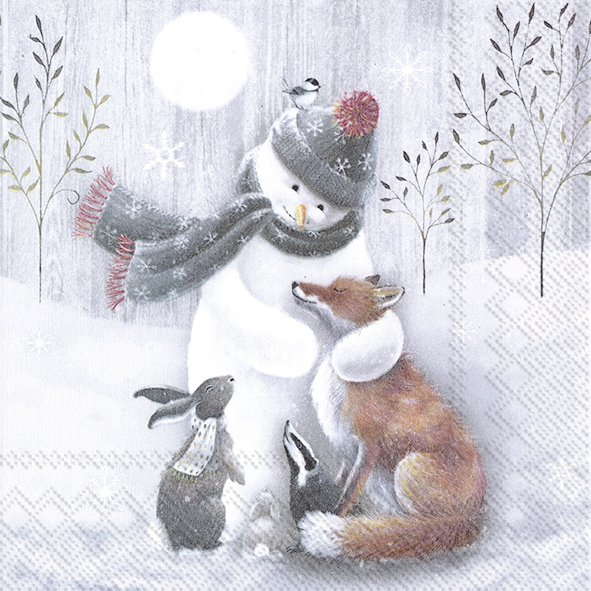 IHR Servietten "Frosty Hug"