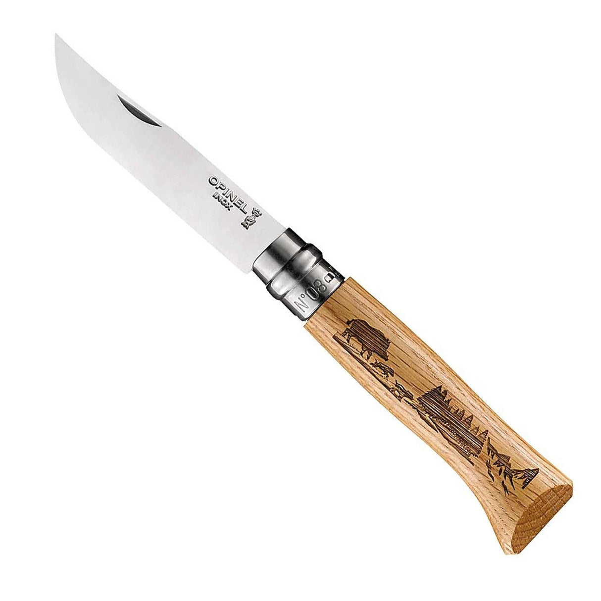 Opinel No 08 Animalia Motiv Wildschwein